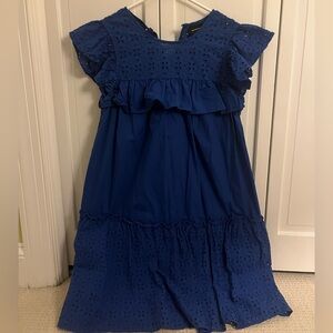 Royal blue mini dress